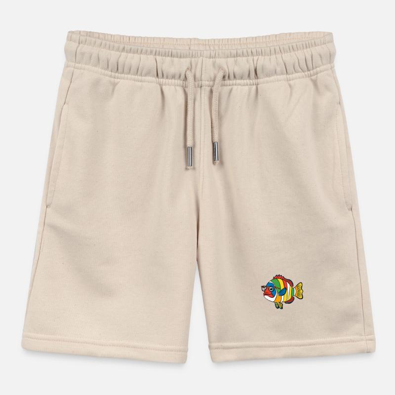 Fisch Bunte Nemo Brille Schwimmen Kinder Organic Joggingshorts Mini Bolter von Stanley/Stella
