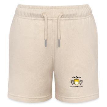 Les supporters de Saxe - Short de jogging enfant bio Stanley/Stella - écru doux - Devant