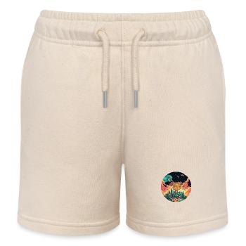Bitcoin City: The Future of Digital Currency! - Kids Organic Sweat Shorts by Stanley/Stella - soft Ecru - Front