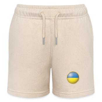 Ukraine Emblem - Kinder Organic Joggingshorts Mini Bolter von Stanley/Stella - Natur - Vorne