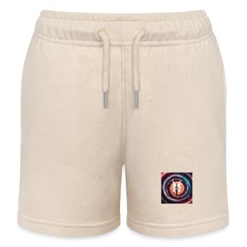 Galaxie-Fee - Kinder Organic Joggingshorts Mini Bolter von Stanley/Stella - Natur - Vorne