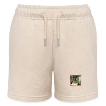 Weihnachtskatzen - Kinder Organic Joggingshorts Mini Bolter von Stanley/Stella - Natur - Vorne