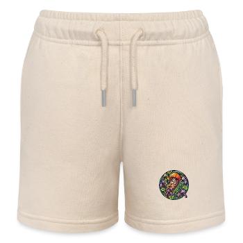Méduse Iris - Short de jogging enfant bio Stanley/Stella - écru doux - Devant