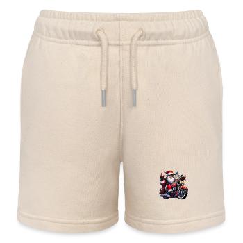 Santa Moto 3 - Kinder Organic Joggingshorts Mini Bolter von Stanley/Stella - Natur - Vorne