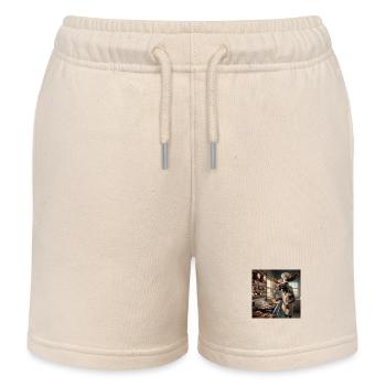 Moose steak - Kids Organic Sweat Shorts by Stanley/Stella - soft Ecru - Front