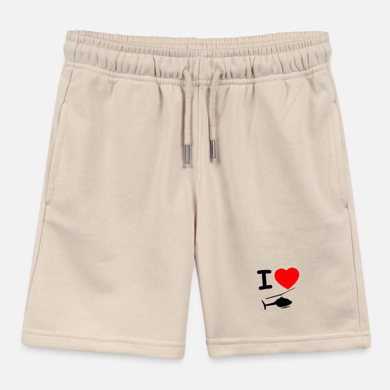 Helicopter Kids Organic Sweat Shorts by Stanley/Stella