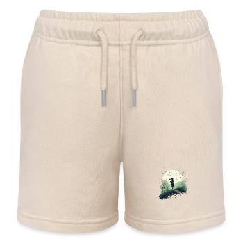 Cadeau parfait pour les athlètes d’endurance - Short de jogging enfant bio Stanley/Stella - écru doux - Devant