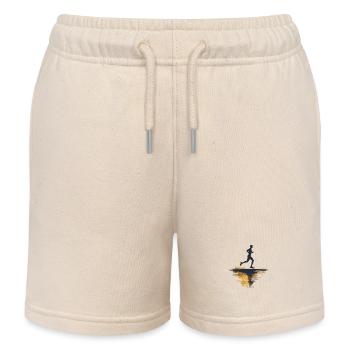 Cadeau parfait pour les athlètes d’endurance - Short de jogging enfant bio Stanley/Stella - écru doux - Devant