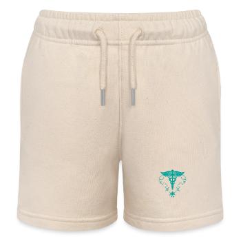 Infirmière - Infirmière - Battement de coeur - Short de jogging enfant bio Stanley/Stella - écru doux - Devant