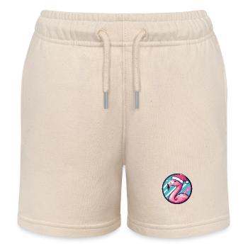 Flamingo Noël Noël - Short de jogging enfant bio Stanley/Stella - écru doux - Devant