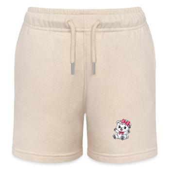 Kleinkind Eisbär Mädchen - Kinder Organic Joggingshorts Mini Bolter von Stanley/Stella - Natur - Vorne