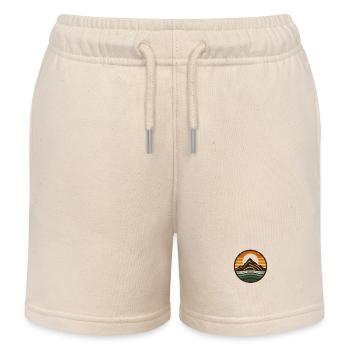 Mountains, nature, sunset - Kids Organic Sweat Shorts by Stanley/Stella - soft Ecru - Front
