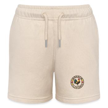 Hühnerflüsterer - chicken whisperer 090437 - Kids Organic Sweat Shorts by Stanley/Stella - soft Ecru - Front