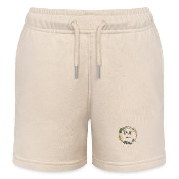 Junggesellenabschied Kranz Boho Blumen - Kinder Organic Joggingshorts Mini Bolter von Stanley/Stella - Natur - Vorne