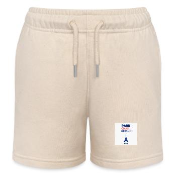 Paris, Frankreich - Kinder Organic Joggingshorts Mini Bolter von Stanley/Stella - Natur - Vorne