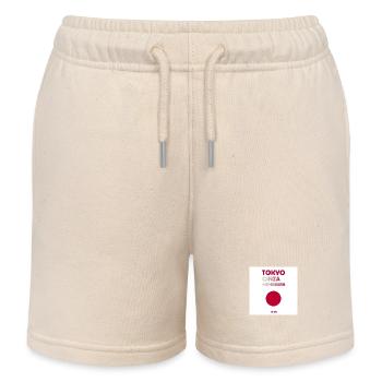 Tokyo, Japan - Kids Organic Sweat Shorts by Stanley/Stella - soft Ecru - Front