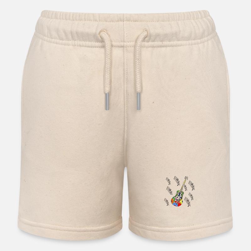 Guitare - Short de jogging enfant bio Stanley/Stella - écru doux