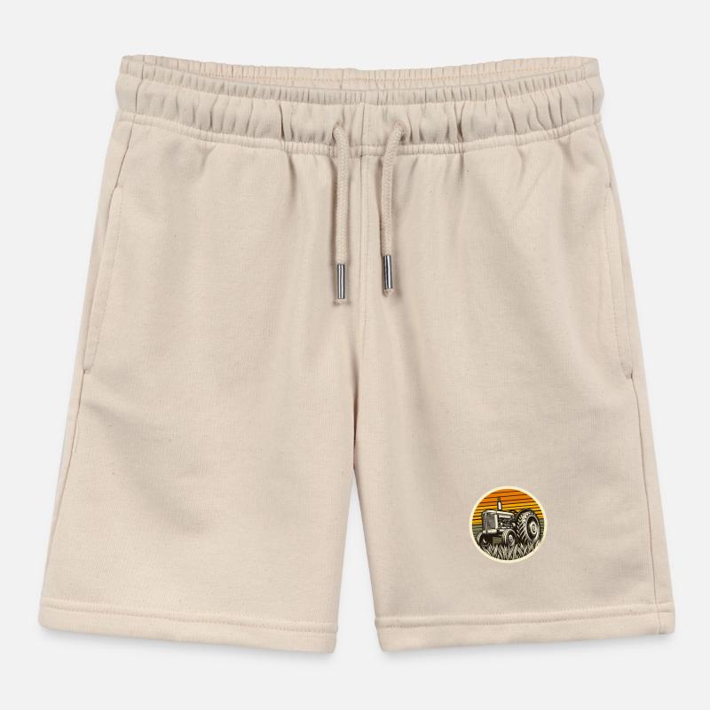 Oldtimer Traktor Bauern Traktor Kinder Organic Joggingshorts Mini Bolter von Stanley/Stella
