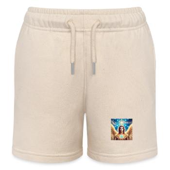Metatron Engel - Kinder Organic Joggingshorts Mini Bolter von Stanley/Stella - Natur - Vorne