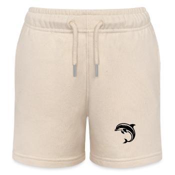 Diver Friends Design Dauphin en Saut - Short de jogging enfant bio Stanley/Stella - écru doux - Devant