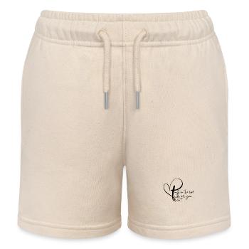 Preise den Herrn - Kinder Organic Joggingshorts Mini Bolter von Stanley/Stella - Natur - Vorne