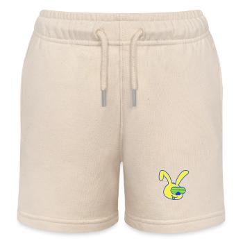 Lunettes de soleil lapin Grooves Stripes Fête Célébrer Fun - Short de jogging enfant bio Stanley/Stella - écru doux - Devant