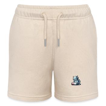 Roboter schwache Batterie Robo-Probleme - Kinder Organic Joggingshorts Mini Bolter von Stanley/Stella - Natur - Vorne