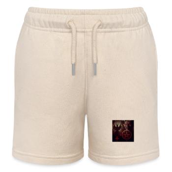 Luzifer und Dämon - Kinder Organic Joggingshorts Mini Bolter von Stanley/Stella - Natur - Vorne