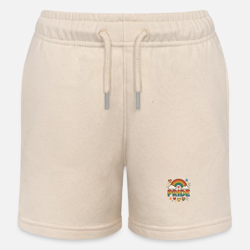 Pride - Kinder Organic Joggingshorts Mini Bolter von Stanley/Stella - Natur