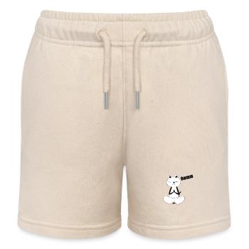 Nekochan Antonio Yoga - Short de jogging enfant bio Stanley/Stella - écru doux - Devant