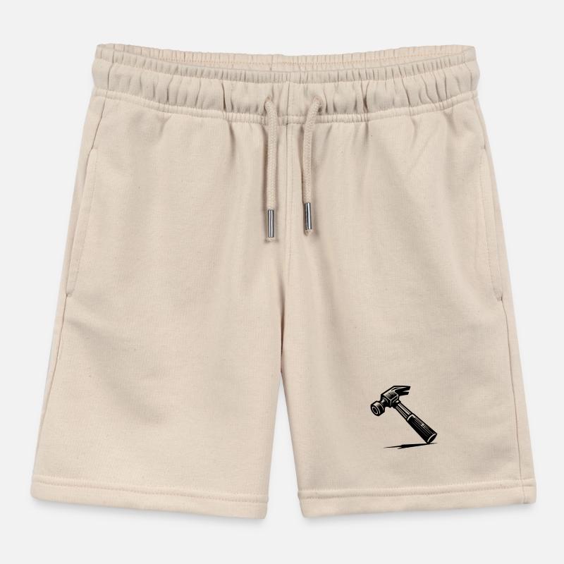 Creativity needs a carpenter's hammer Kids Organic Sweat Shorts by Stanley/Stella
