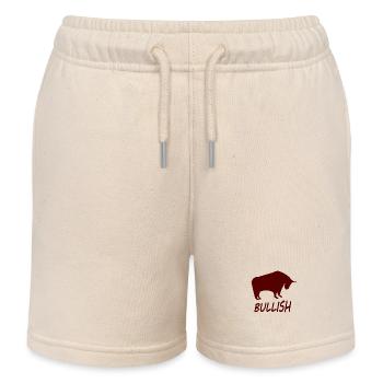 The Bull Investor - Kids Organic Sweat Shorts by Stanley/Stella - soft Ecru - Front