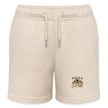 A mom forever - Kids Organic Sweat Shorts by Stanley/Stella - soft Ecru - Front
