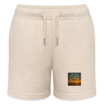 trading corp Logo2 - Kinder Organic Joggingshorts Mini Bolter von Stanley/Stella - Natur - Vorne