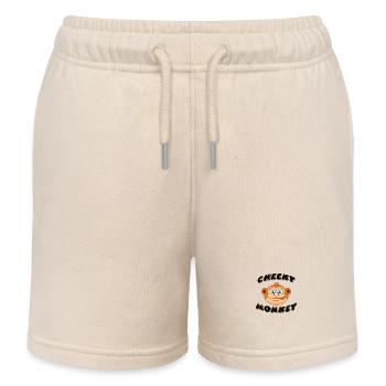 Der freche Affe - Kinder Organic Joggingshorts Mini Bolter von Stanley/Stella - Natur - Vorne