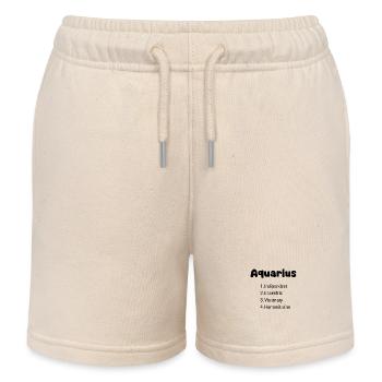 Aquarius Zodiac Design – Indépendant, innovant - Short de jogging enfant bio Stanley/Stella - écru doux - Devant