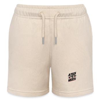 je peux pas j'ai muscu - Short de jogging enfant bio Stanley/Stella - écru doux - Devant