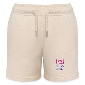 Jungen & Mädchen: Bisexuelle Swiftie Pride - Kinder Organic Joggingshorts Mini Bolter von Stanley/Stella - Natur - Vorne