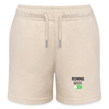 Rowing Mode On - Rowing - Rower - Rower - Kids Organic Sweat Shorts by Stanley/Stella - soft Ecru - Front