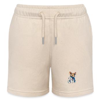Dr.Souris - Short de jogging enfant bio Stanley/Stella - écru doux - Devant