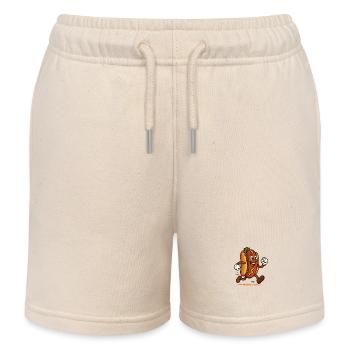 Running Worschd - Kinder Organic Joggingshorts Mini Bolter von Stanley/Stella - Natur - Vorne
