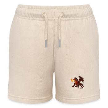 Drache 1 - Kinder Organic Joggingshorts Mini Bolter von Stanley/Stella - Natur - Vorne
