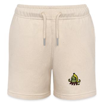 Zombiepuss - Kids Organic Sweat Shorts by Stanley/Stella - soft Ecru - Front