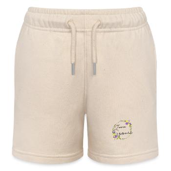 Team Spouse non binary/Team Verfiancé non binary - Kids Organic Sweat Shorts by Stanley/Stella - soft Ecru - Front