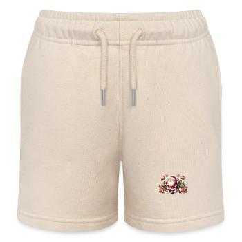 Santa Fun 6 - Kids Organic Sweat Shorts by Stanley/Stella - soft Ecru - Front