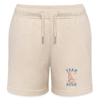 yeah buoy Graphic - Kids Organic Sweat Shorts by Stanley/Stella - soft Ecru - Front