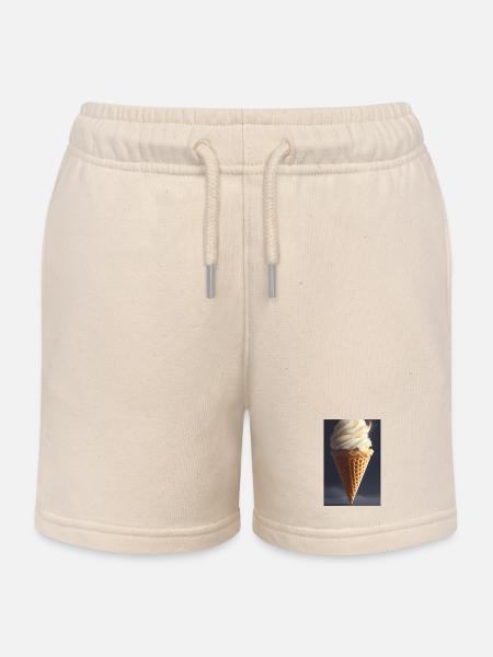 Eiscreme - Kinder Organic Joggingshorts Mini Bolter von Stanley/Stella - Natur