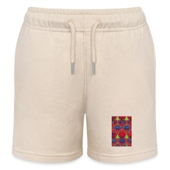 Modèle rétro - Short de jogging enfant bio Stanley/Stella - écru doux - Devant