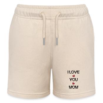 MAMA. ICH LIEBE. ICH LIEBE DICH. MAMA. MUTTERTAG - Kinder Organic Joggingshorts Mini Bolter von Stanley/Stella - Natur - Vorne