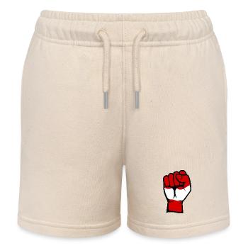 Drapeau de l’Autriche Symbole de la main du poing - Short de jogging enfant bio Stanley/Stella - écru doux - Devant